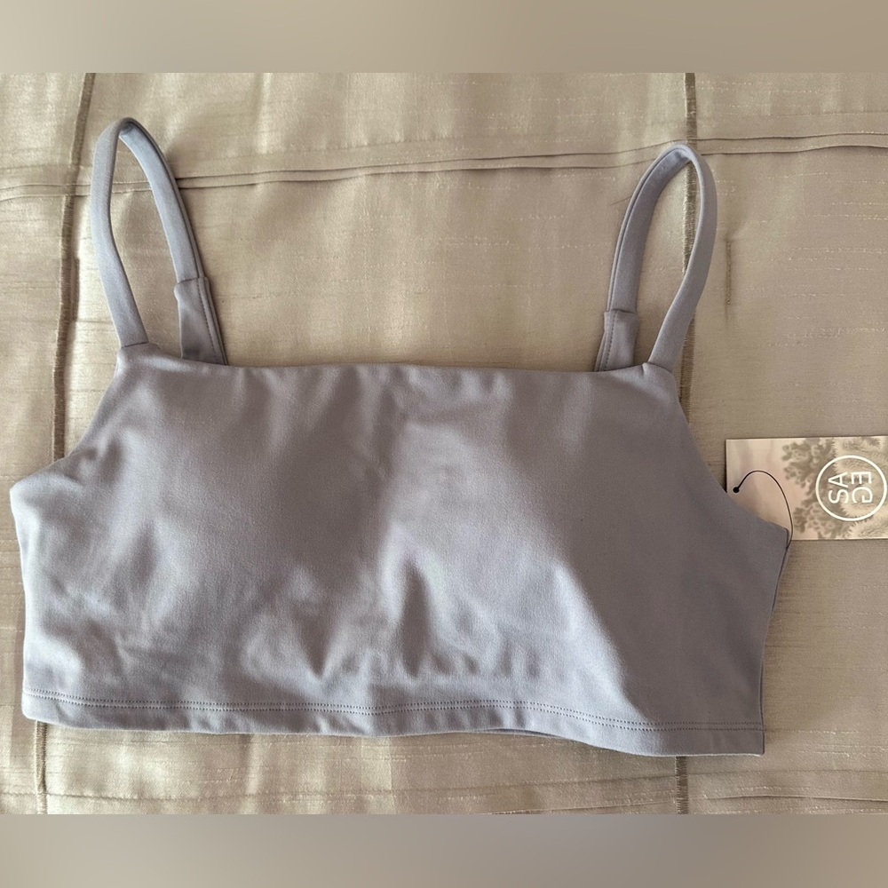 SAGE Collective  Women's Minimal Gray Bandeau NWT